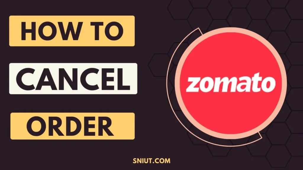 how to cancel order on zomato
