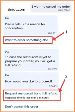 How I cancle my Zomato Order with refund